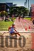 Fotos del salto en largo de mujeres