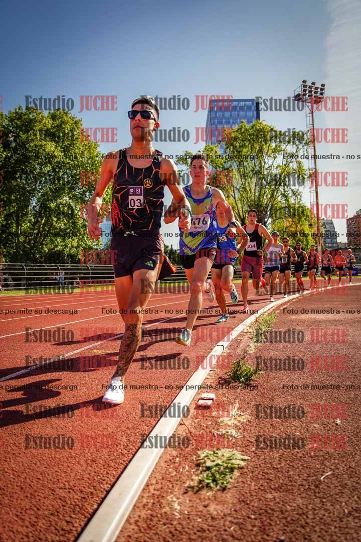Fotos de los 1500 m llanos de varones