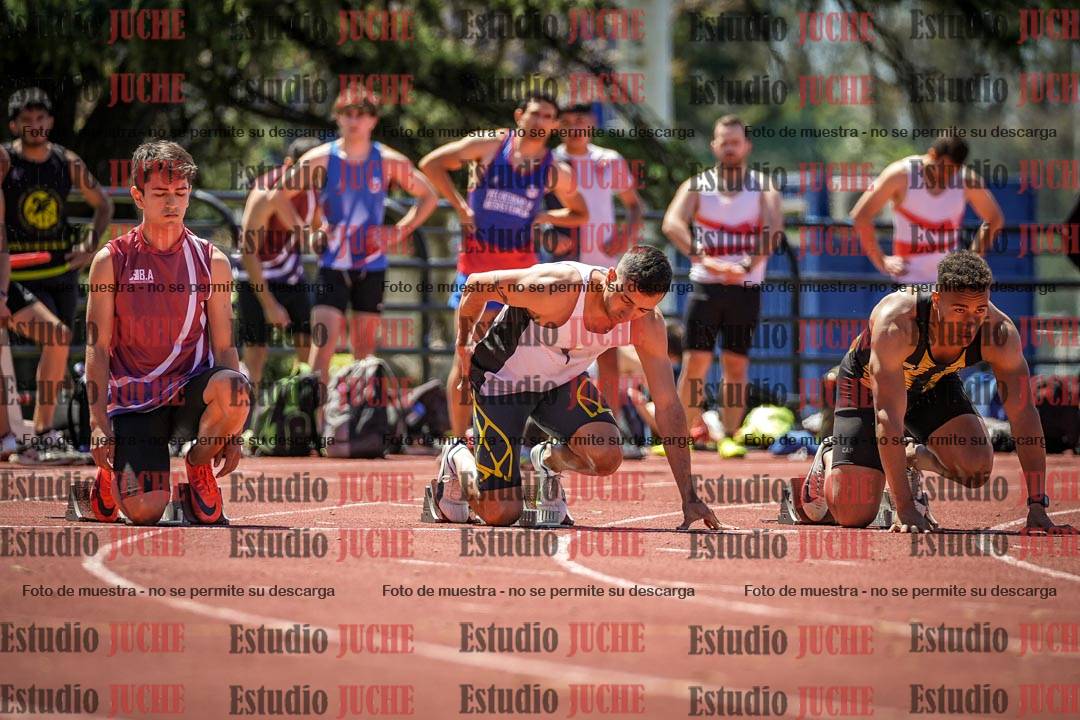 Fotos de los 100 m llanos de varones