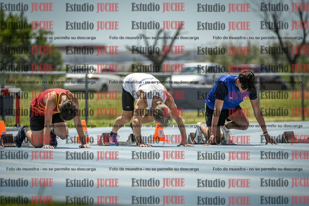 Fotos de los 100 m llanos de varones