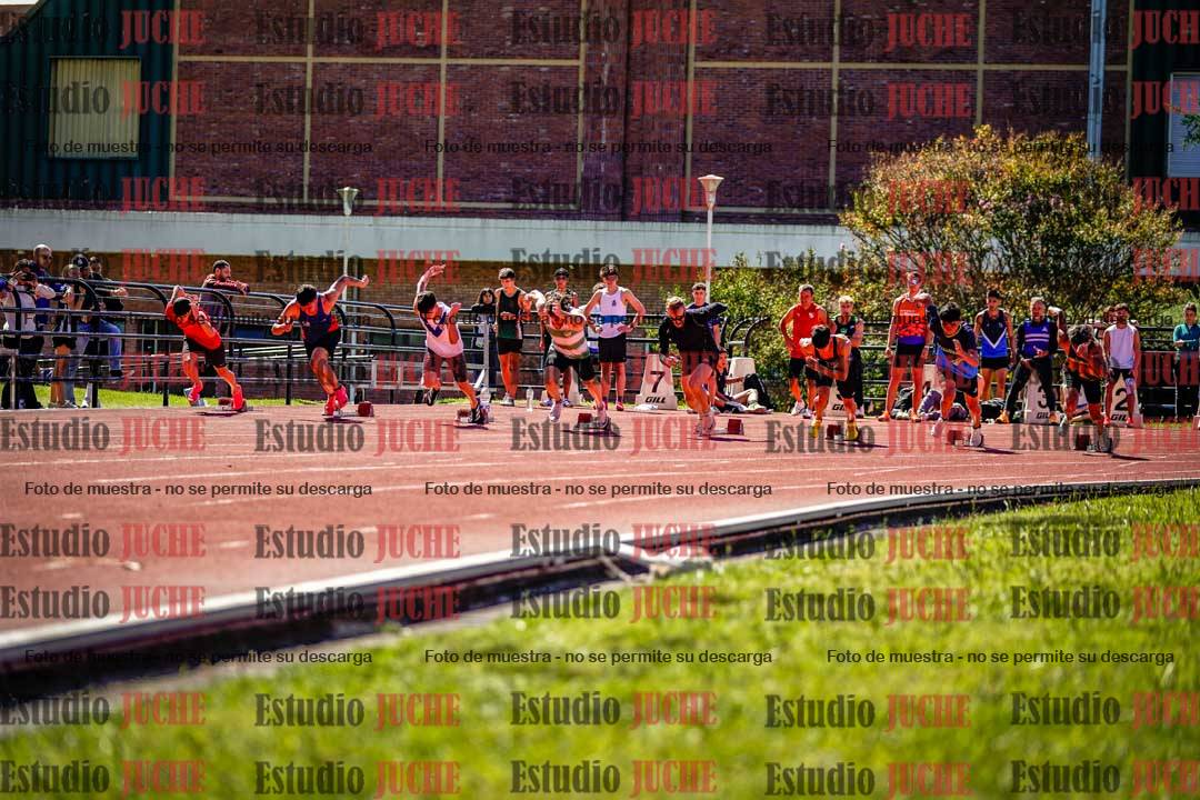 Fotos de los 100 m de varones
