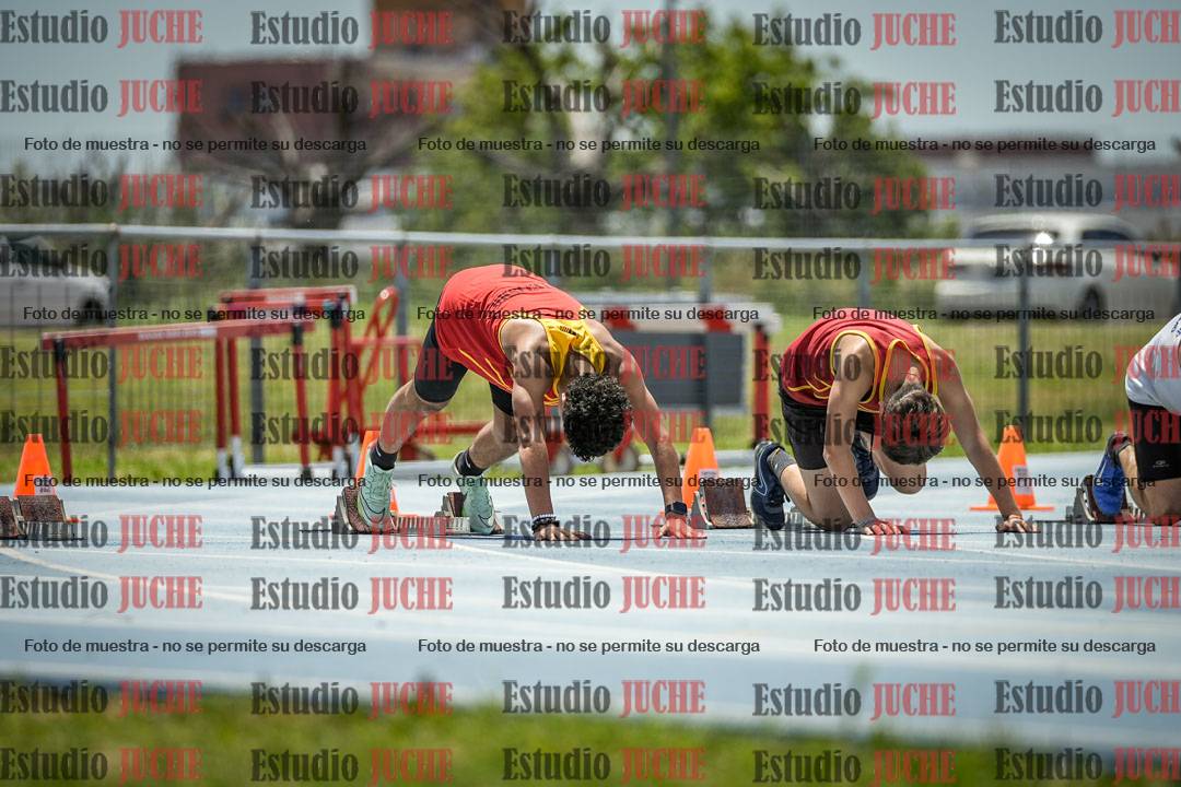 Fotos de los 100 m llanos de varones