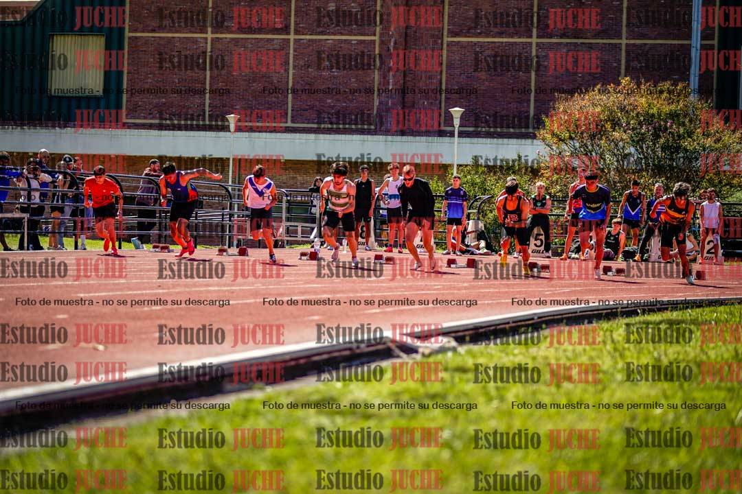 Fotos de los 100 m de varones
