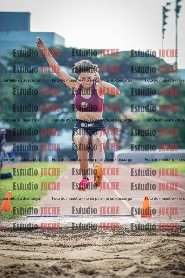 Fotos del salto en largo de mujeres - hepta 5
