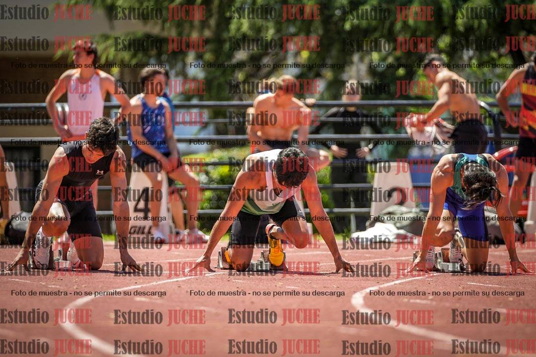 Fotos de los 100 m llanos de varones