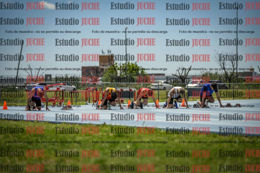 Fotos de los 100 m llanos de varones