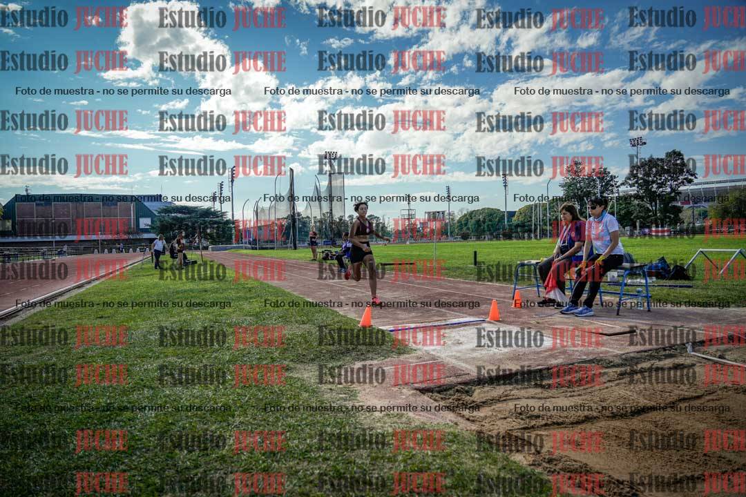 Fotos del salto en largo de mujeres - hepta 5