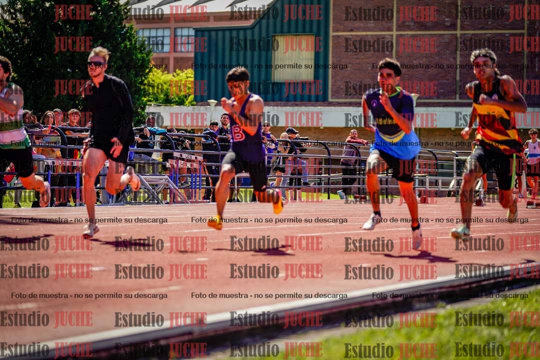 Fotos de los 100 m de varones