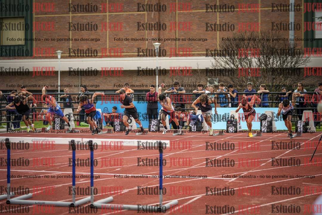 Fotos de los 110 m con vallas de varones - FINAL