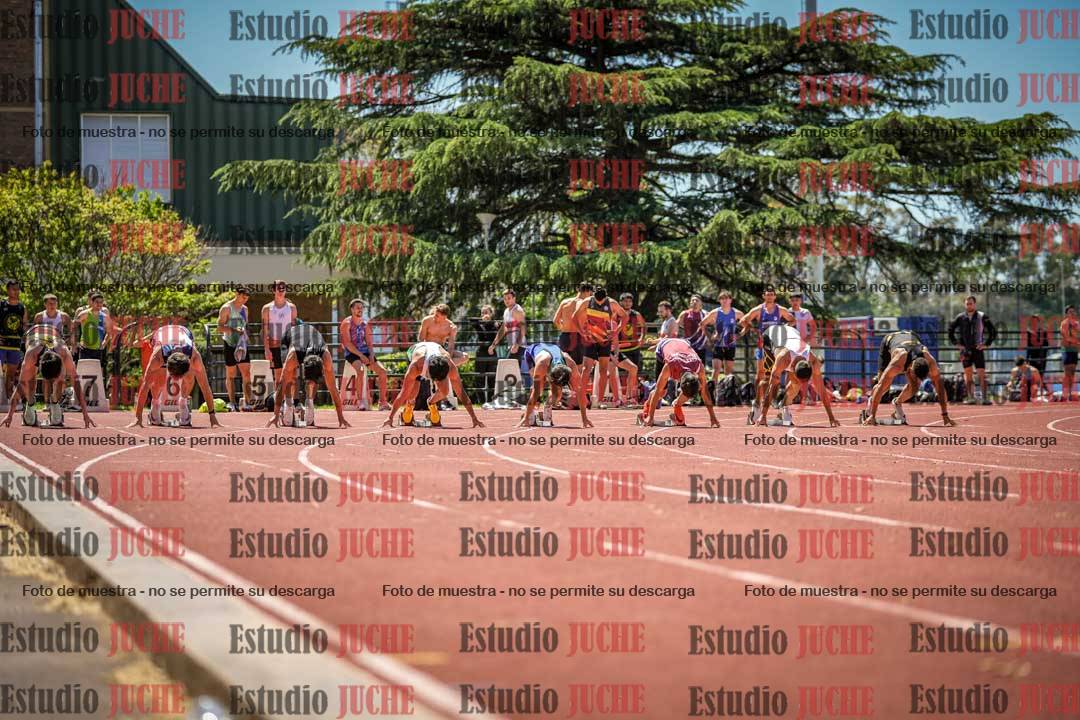 Fotos de los 100 m llanos de varones