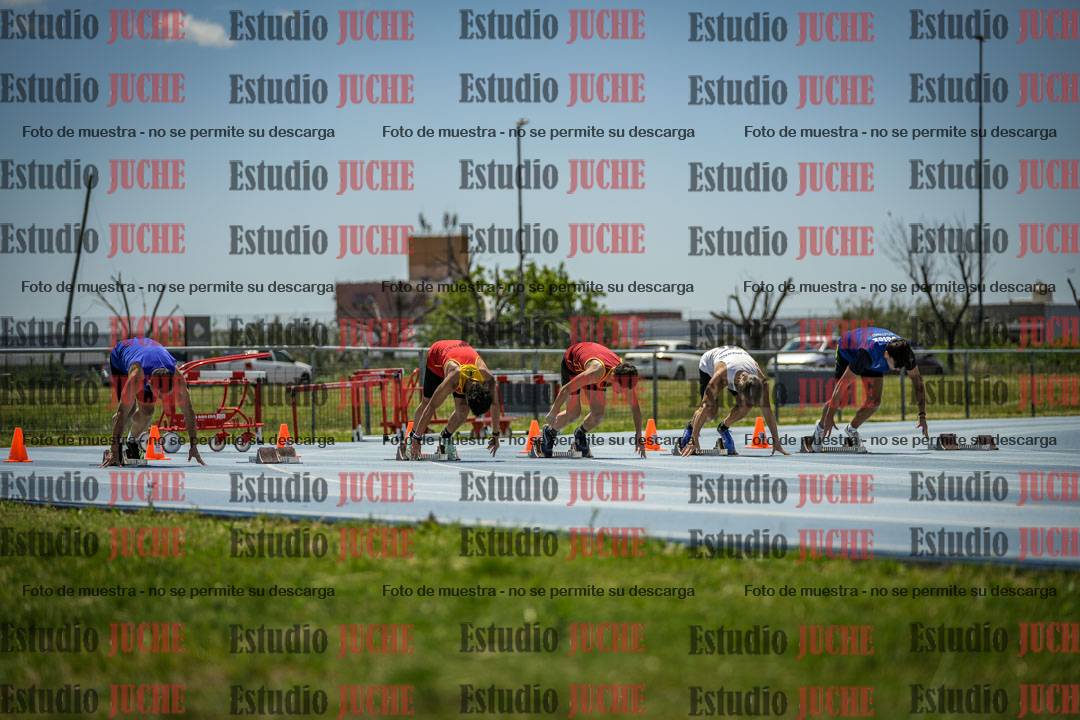 Fotos de los 100 m llanos de varones