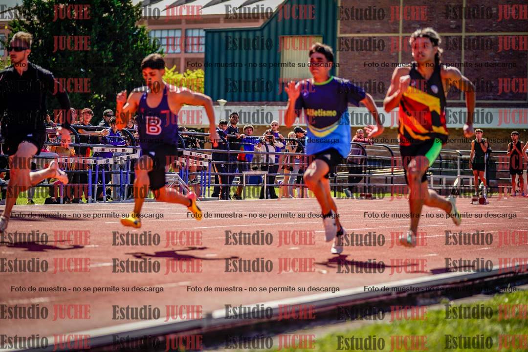 Fotos de los 100 m de varones