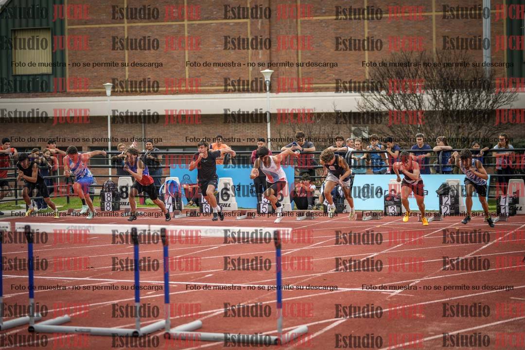 Fotos de los 110 m con vallas de varones - FINAL