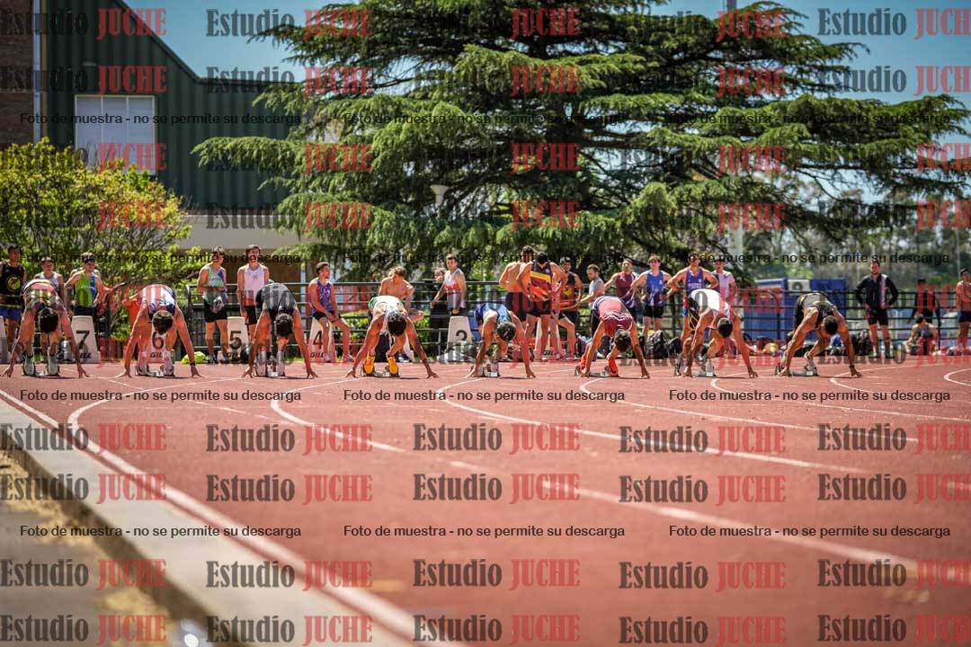 Fotos de los 100 m llanos de varones