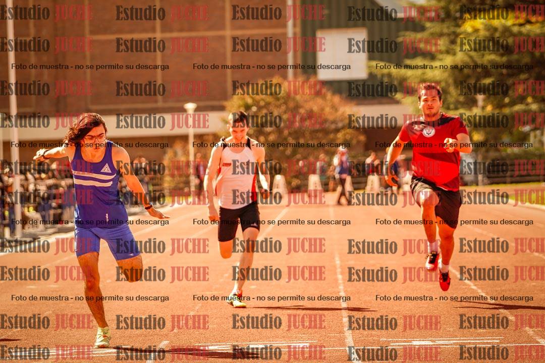 Fotos de los 100 m llanos de varones