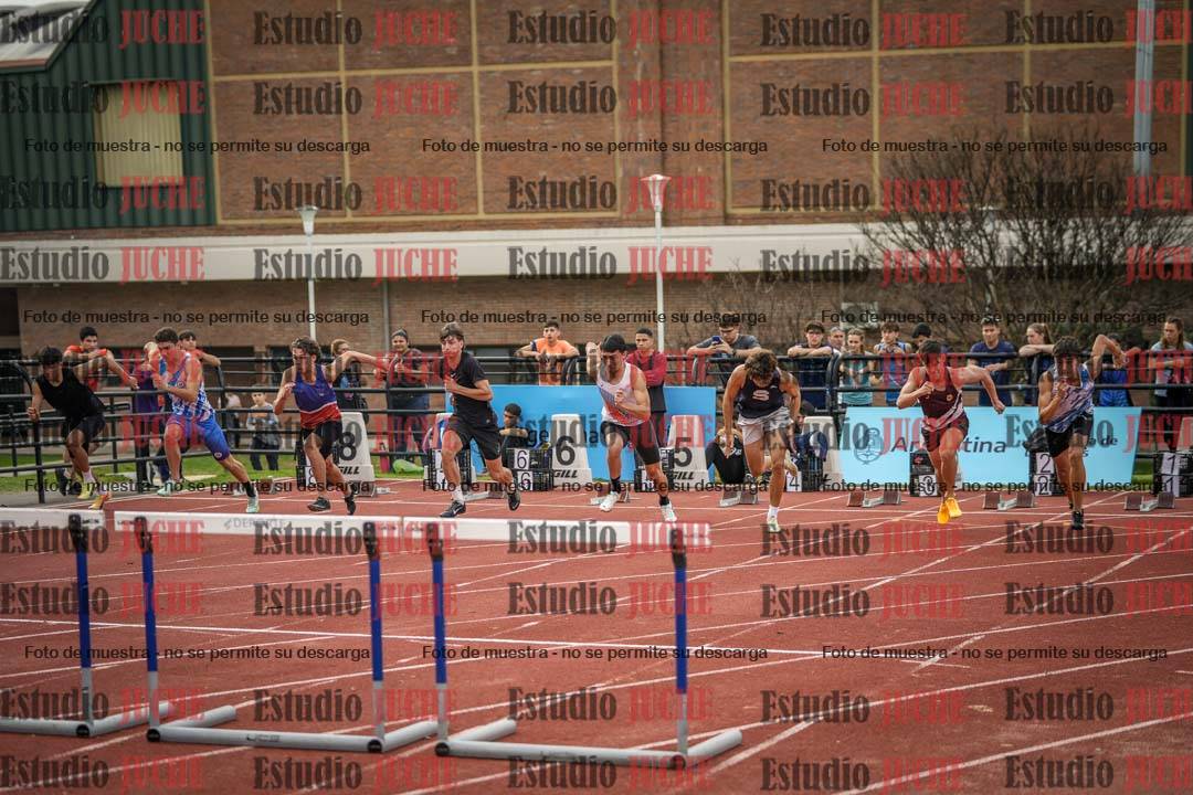 Fotos de los 110 m con vallas de varones - FINAL