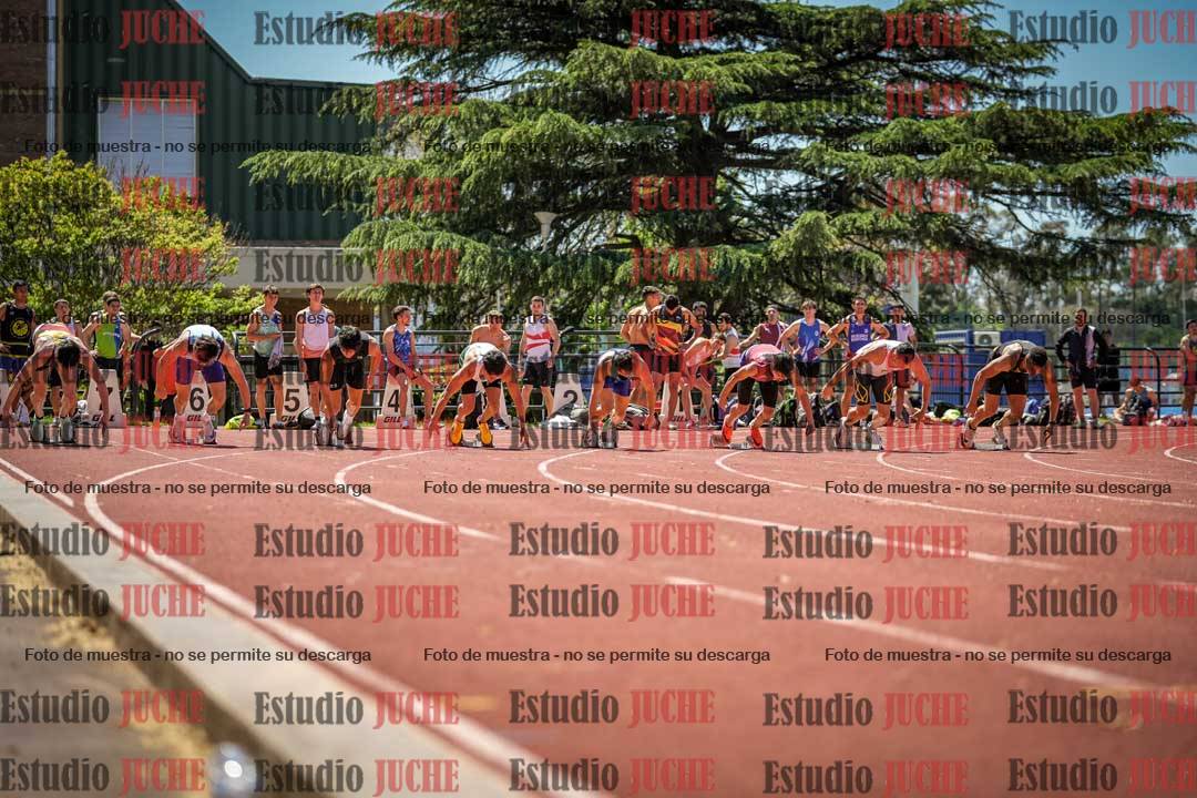 Fotos de los 100 m llanos de varones