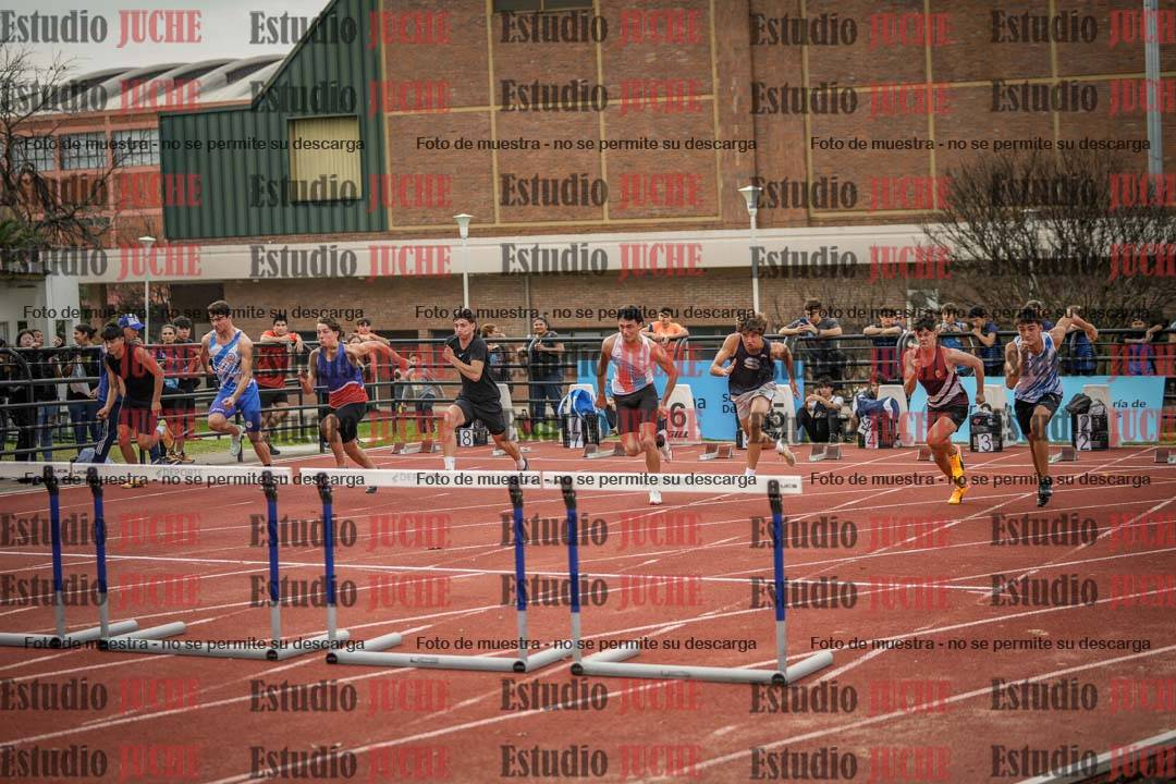 Fotos de los 110 m con vallas de varones - FINAL