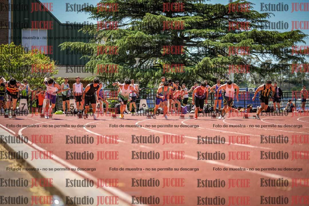 Fotos de los 100 m llanos de varones