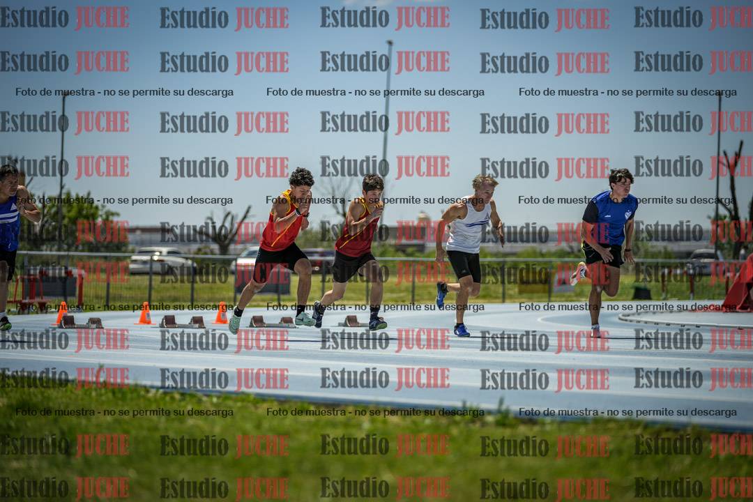 Fotos de los 100 m llanos de varones