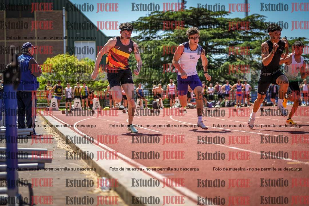 Fotos de los 100 m llanos de varones