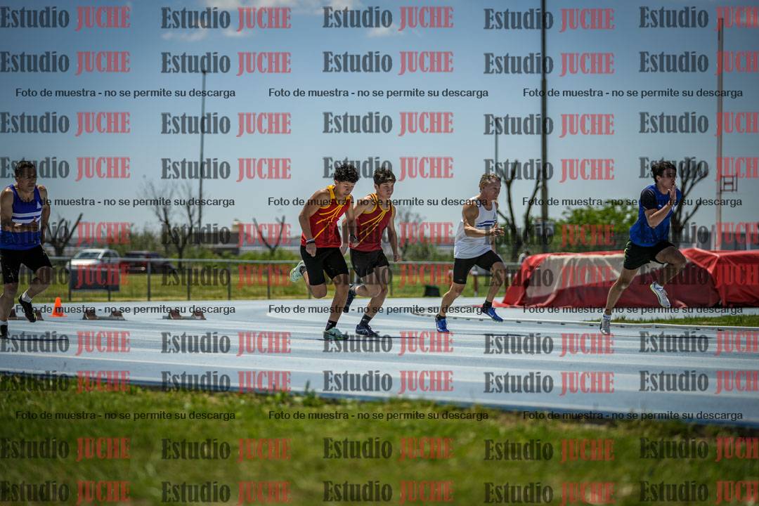 Fotos de los 100 m llanos de varones