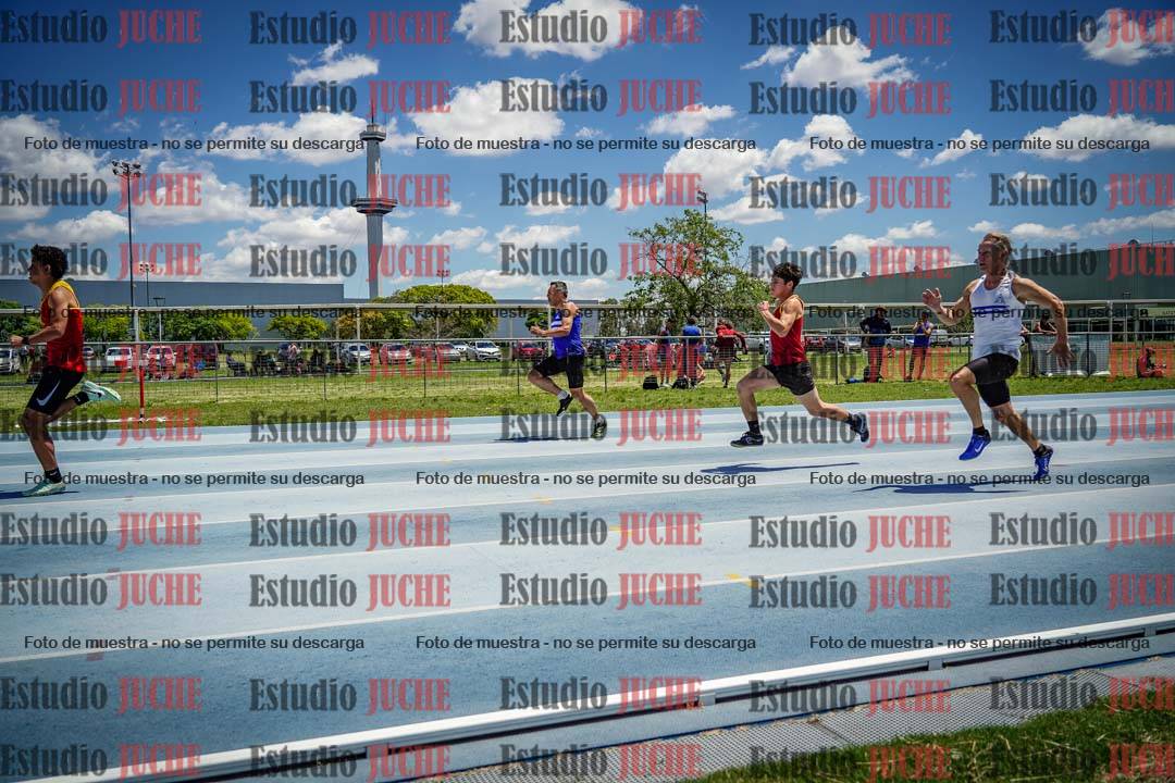 Fotos de los 100 m llanos de varones