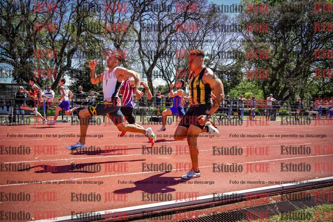 Fotos de los 100 m llanos de varones