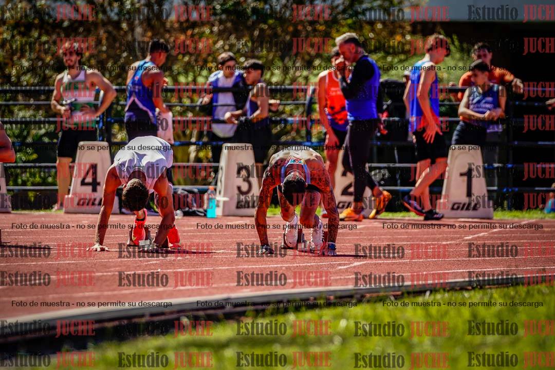 Fotos de los 100 m de varones