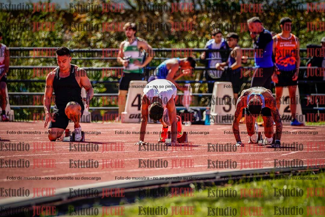 Fotos de los 100 m de varones