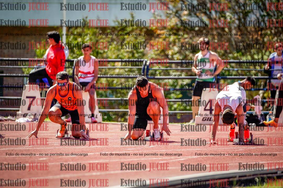 Fotos de los 100 m de varones