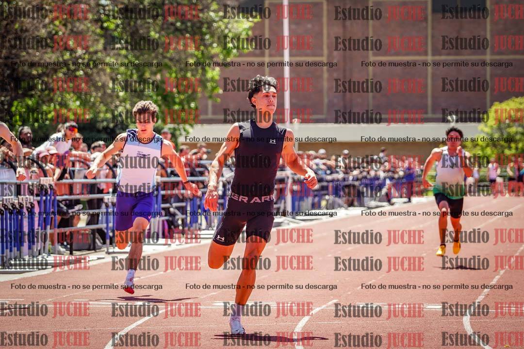 Fotos de los 100 m llanos de varones