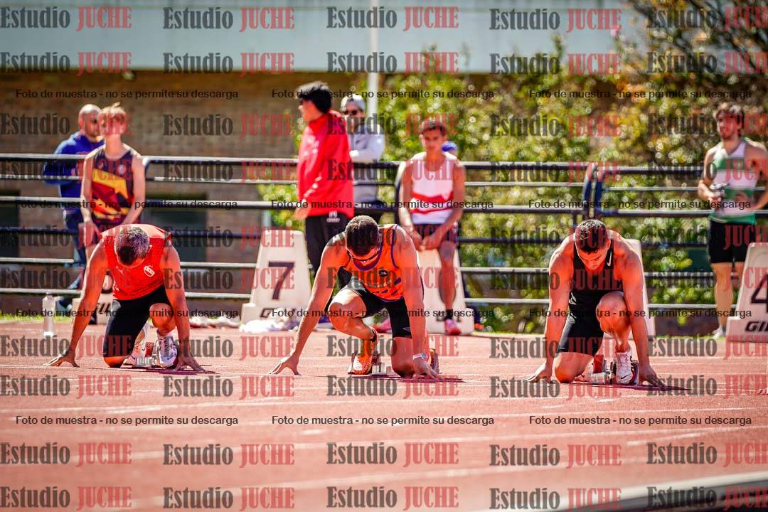 Fotos de los 100 m de varones