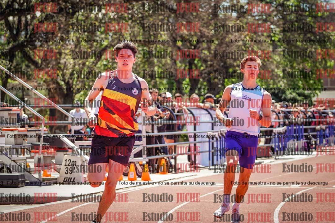 Fotos de los 100 m llanos de varones