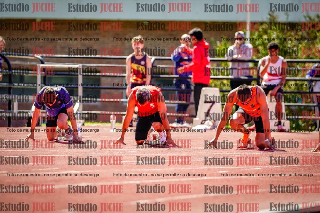 Fotos de los 100 m de varones