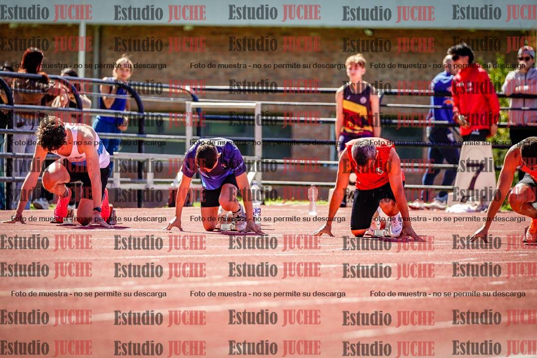 Fotos de los 100 m de varones