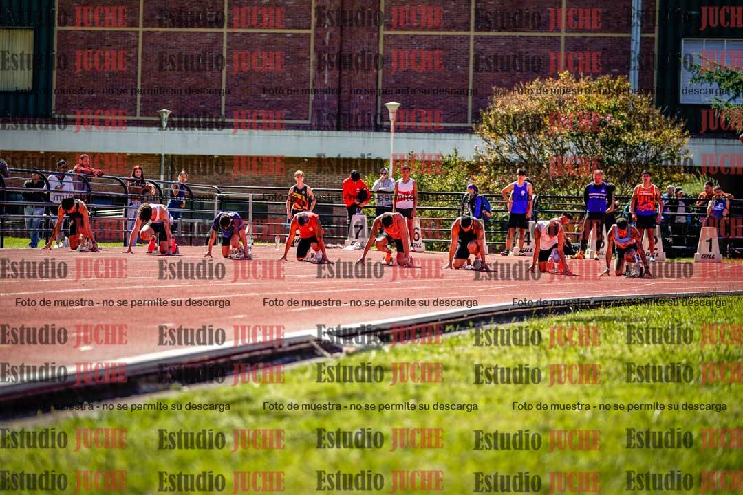 Fotos de los 100 m de varones