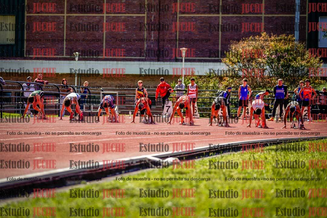 Fotos de los 100 m de varones