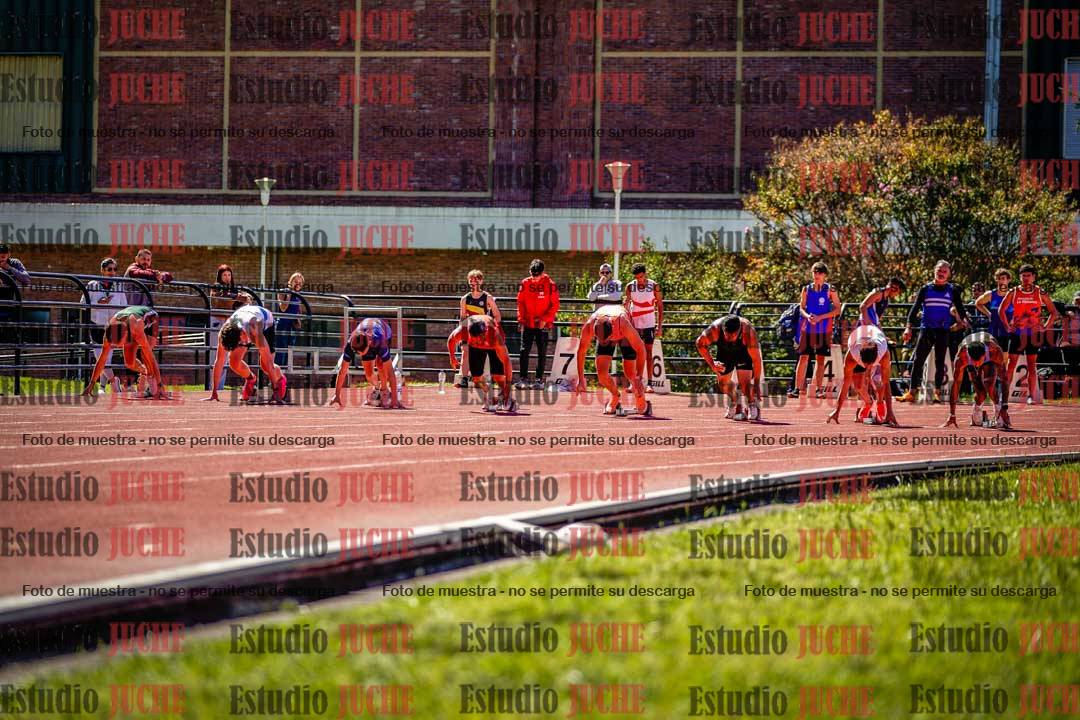 Fotos de los 100 m de varones