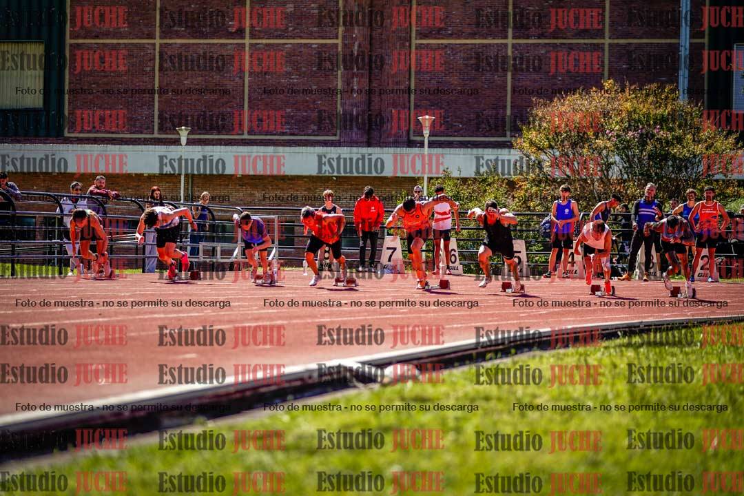 Fotos de los 100 m de varones