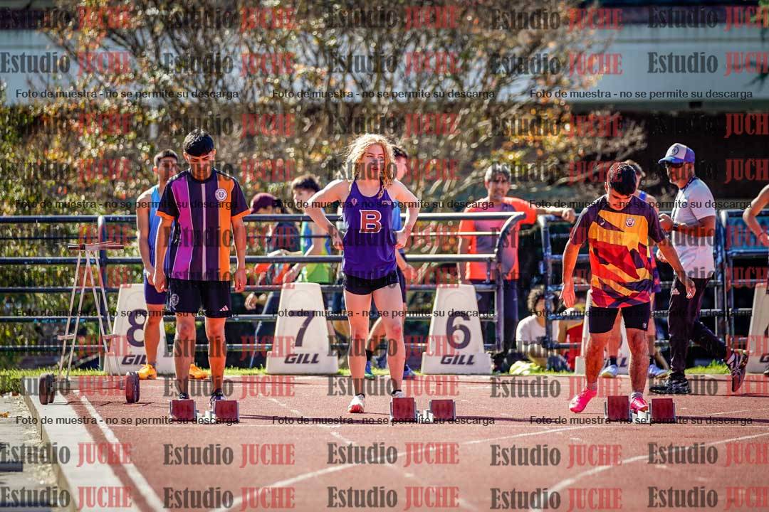Fotos de los 100 m llanos de varones