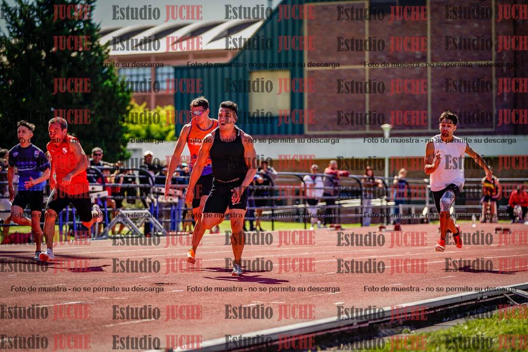 Fotos de los 100 m de varones