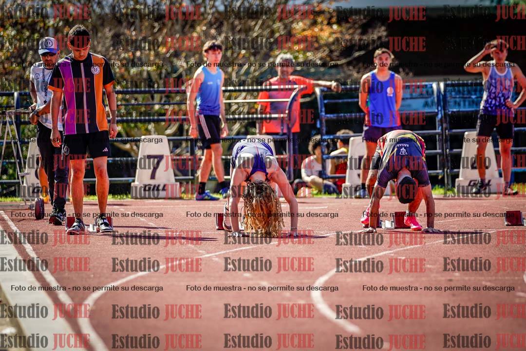 Fotos de los 100 m llanos de varones