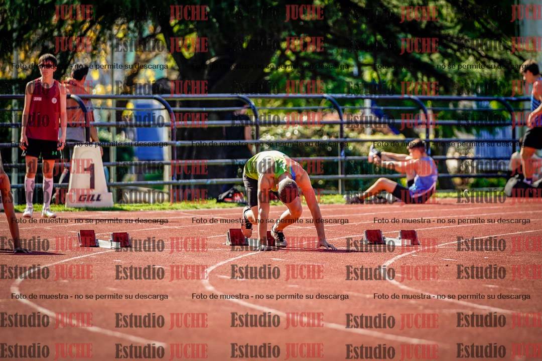 Fotos de los 100 m llanos de varones