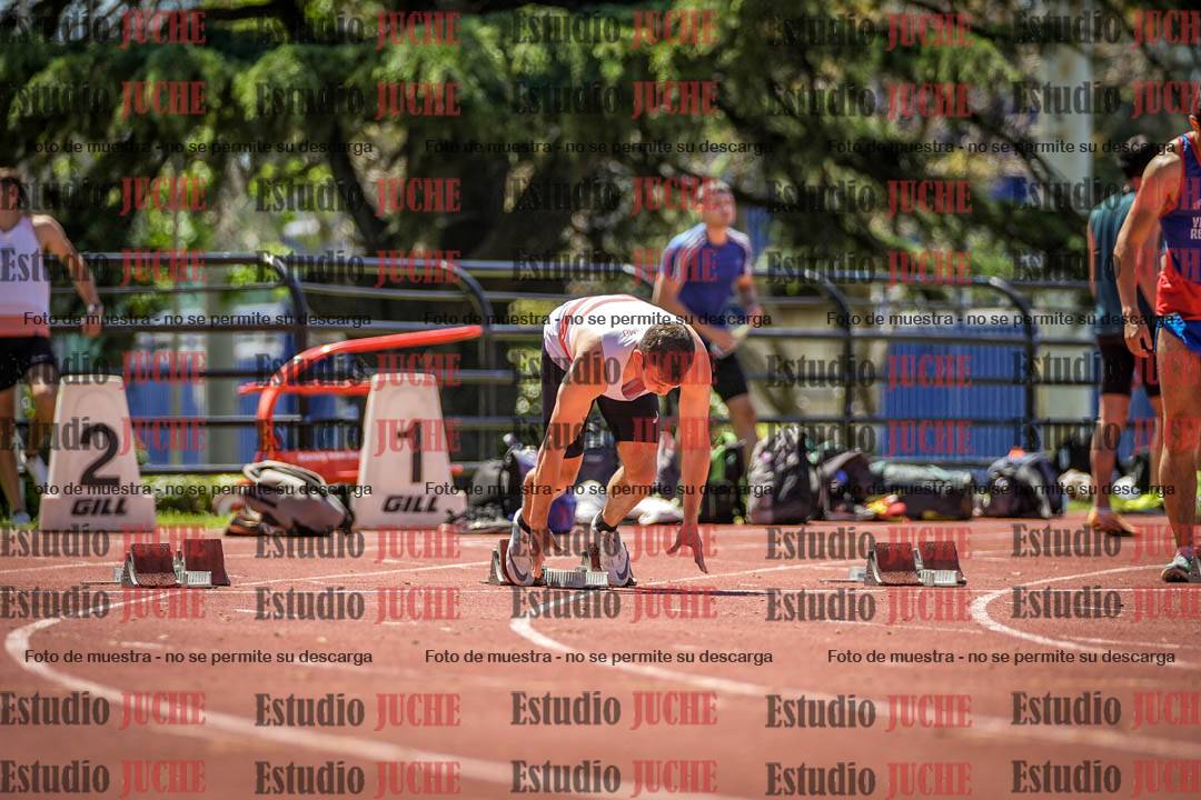 Fotos de los 100 m llanos de varones