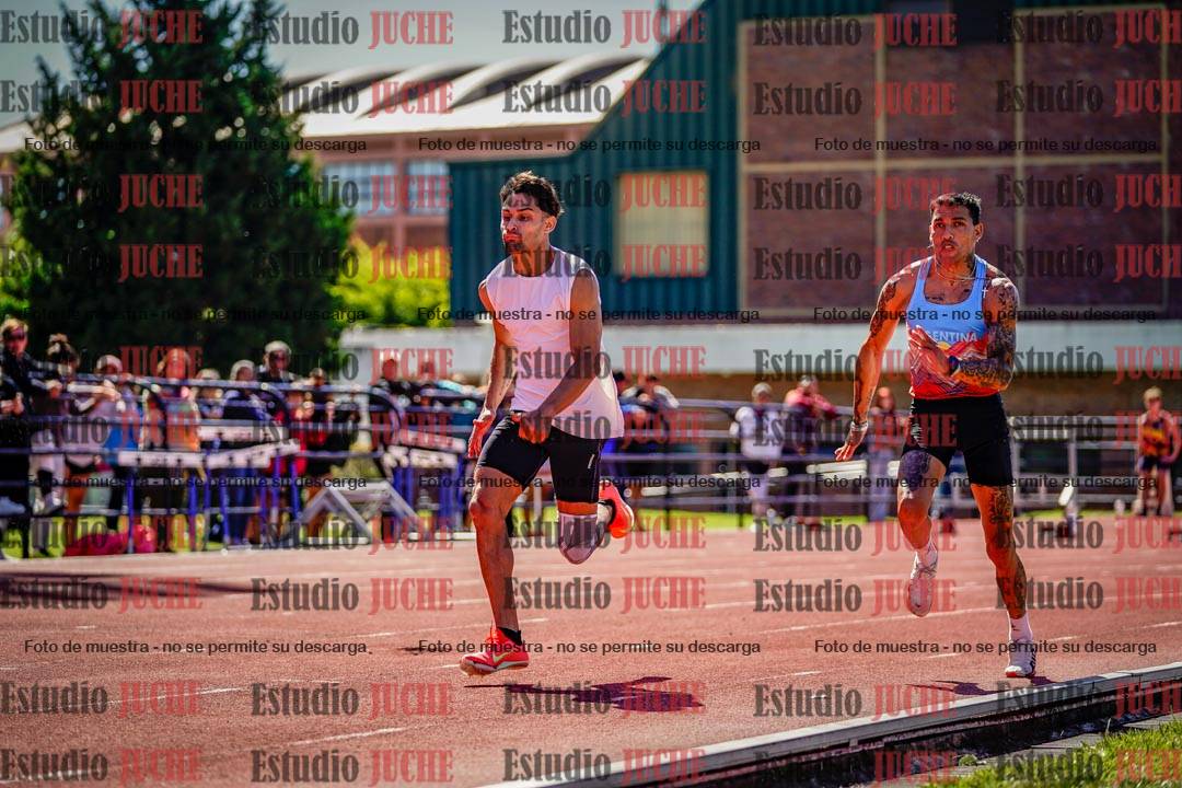 Fotos de los 100 m de varones