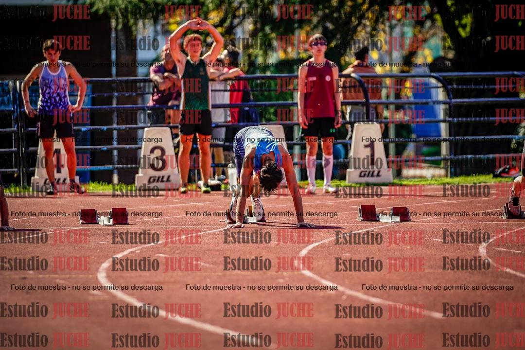 Fotos de los 100 m llanos de varones