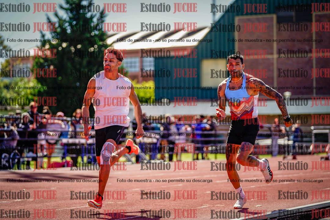 Fotos de los 100 m de varones