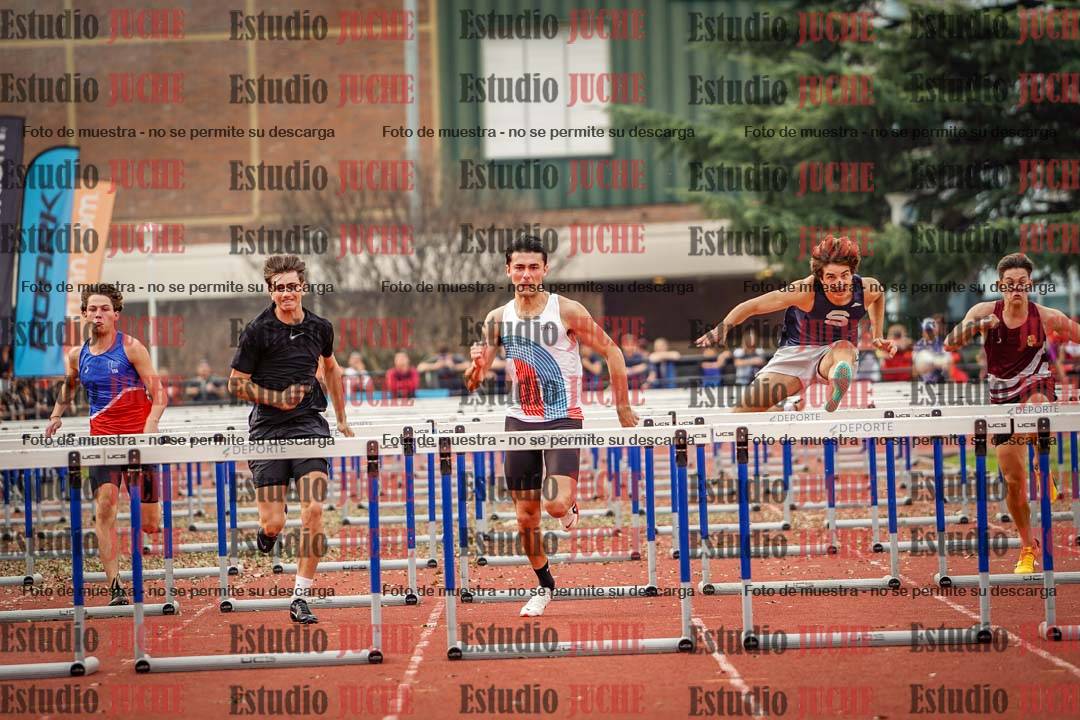 Fotos de los 110 m con vallas de varones - FINAL