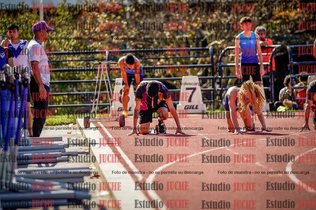 Fotos de los 100 m llanos de varones